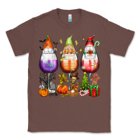 Chestnut Hallothanksmas wine glasses and gnomes Classic Tee - texasbilliewilder