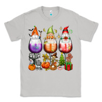 Moon Dust Hallothanksmas wine glasses and gnomes Classic Tee - texasbilliewilder