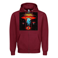 Burgundy Boston Classic Zipper Hoodie - PixelWave