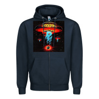 Navy Boston Classic Zipper Hoodie - PixelWave