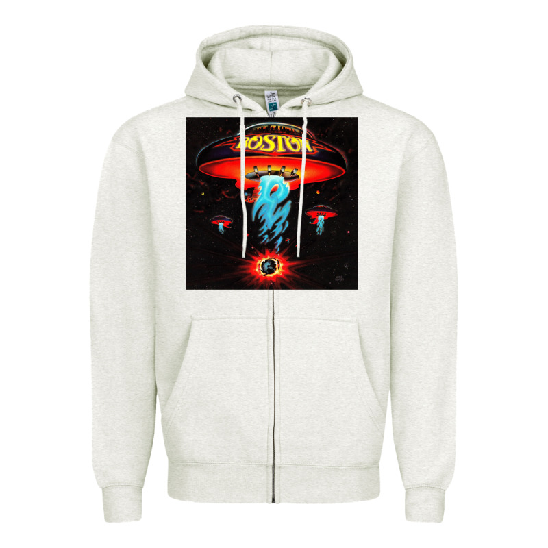 Boston Classic Zipper Hoodie by PixelWave | Teevron