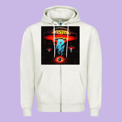 Boston Classic Zipper Hoodie Designed By Pixelwave