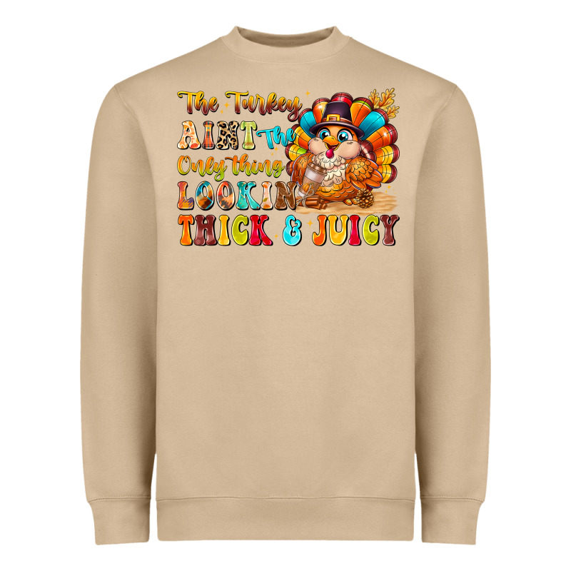 Thanksgiving Turkey Humor Heavyweight Sweatshirt by CowhideDigitalArt | Teevron