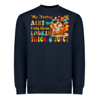 Navy thanksgiving turkey humor Heavyweight Sweatshirt - CowhideDigitalArt