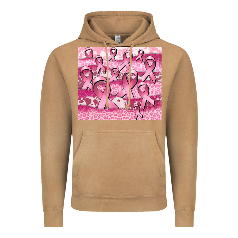Ribbon  Breast Cancer Vintage Hoodie by CowGirlArtShop | Teevron