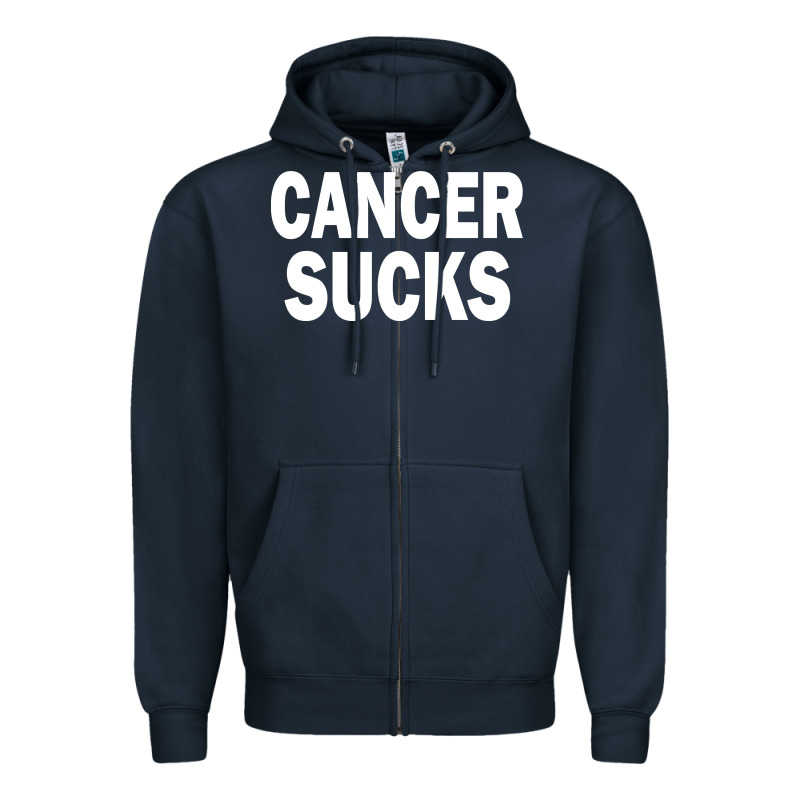 Cancer Sucks Zipper Hoodie by PixelWave | Teevron