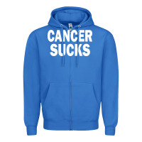 True Royal cancer sucks Zipper Hoodie - PixelWave