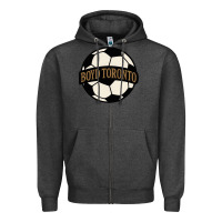 Charcoal Heather Boyd Toronto Soccer Zipper Hoodie - PixelWave