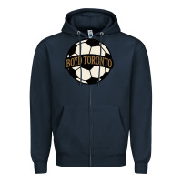 Navy Boyd Toronto Soccer Zipper Hoodie - PixelWave