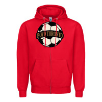 Red Boyd Toronto Soccer Zipper Hoodie - PixelWave