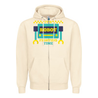 Sandshell it's robot fighting time funny robotics engineer battle bots Zipper Hoodie - PixelWave
