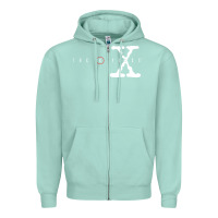 Seafoam the x files [tb] Zipper Hoodie - PixelWave