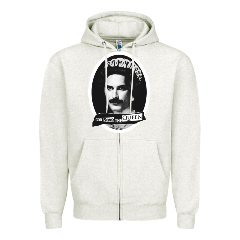 God Save The Quen King Music Zipper Hoodie by PixelWave | Teevron