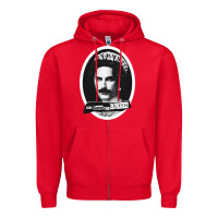 Red god save the quen king music Zipper Hoodie - PixelWave