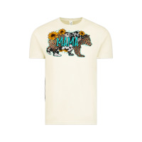 Vintage Arctic mama bear sunflowers leopard cowhide mother's day Vintage Tee - Jasminsmagicworld