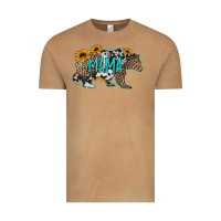 Vintage Camel mama bear sunflowers leopard cowhide mother's day Vintage Tee - Jasminsmagicworld