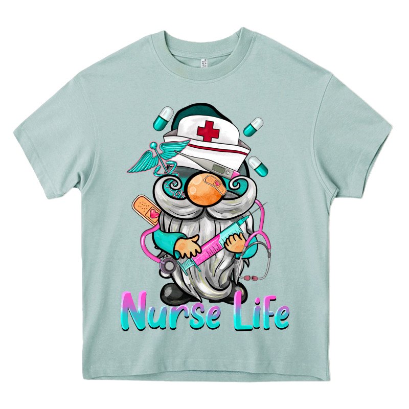 Nurse Life  Gnome Heavy Core Tee by BarkalooDesign | Teevron