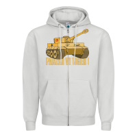 Dove Grey panzer vi tiger i tank gift ww2 german army tanks Zipper Hoodie - Craftify