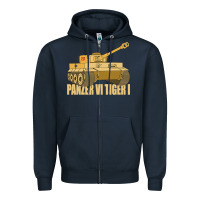 Navy panzer vi tiger i tank gift ww2 german army tanks Zipper Hoodie - Craftify