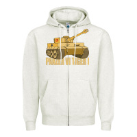 Oatmeal Heather panzer vi tiger i tank gift ww2 german army tanks Zipper Hoodie - Craftify