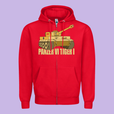 Panzer Vi Tiger I Tank Gift Ww2 German Army Tanks Zipper Hoodie Designed By Craftify