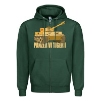 Sports Green panzer vi tiger i tank gift ww2 german army tanks Zipper Hoodie - Craftify