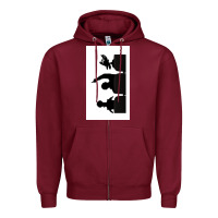 Burgundy mst3k Zipper Hoodie - Craftify