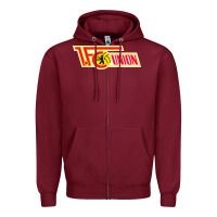 Burgundy cool-1.-fc-union-berlin-merch Zipper Hoodie - Craftify