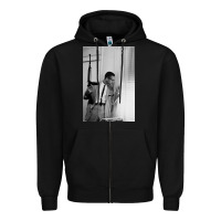 Black malcolm x Zipper Hoodie - Craftify