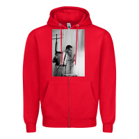 Red malcolm x Zipper Hoodie - Craftify