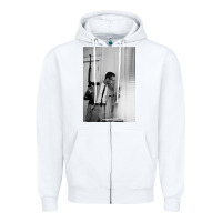 White malcolm x Zipper Hoodie - Craftify