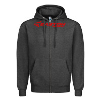 Charcoal Heather easton baseball Zipper Hoodie - Craftify