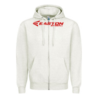 Oatmeal Heather easton baseball Zipper Hoodie - Craftify