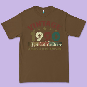 Vintage 1990 Limited Edition 31 Years Of Being Awesome Premium Tee Designed By Bettercallsaul