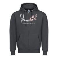 Smoke pretty white ribbon support lung cancer awareness t shirt Zipper Hoodie - Craftify