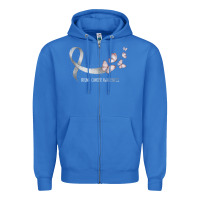 True Royal pretty white ribbon support lung cancer awareness t shirt Zipper Hoodie - Craftify