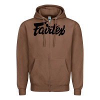 Chestnut Fairtex Combat Sport Style Black Zipper Hoodie - Craftify