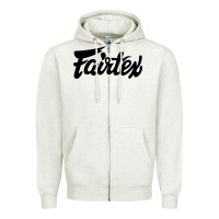 Oatmeal Heather Fairtex Combat Sport Style Black Zipper Hoodie - Craftify