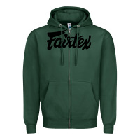 Sports Green Fairtex Combat Sport Style Black Zipper Hoodie - Craftify