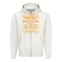 Oatmeal Heather vintage 1946 the man myth legend 77 year old birthday gifts Zipper Hoodie - trangStudio