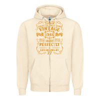 Sandshell vintage 1946 the man myth legend 77 year old birthday gifts Zipper Hoodie - trangStudio