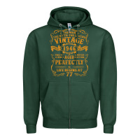 Sports Green vintage 1946 the man myth legend 77 year old birthday gifts Zipper Hoodie - trangStudio