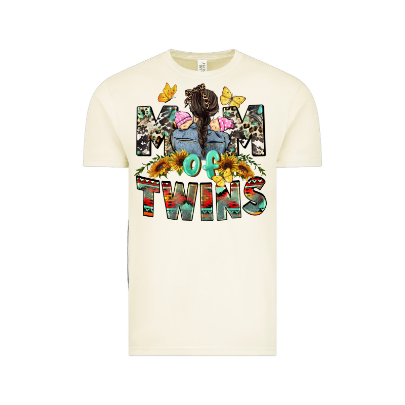 Mom Of Twins Girls Mother's Day Vintage Tee by CowGirlArtShop | Teevron