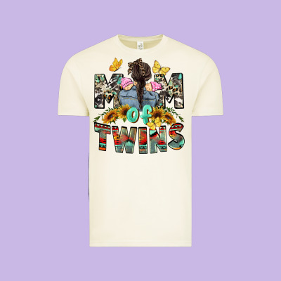 Mom Of Twins Girls Mother's Day Vintage Tee Designed By Cowgirlartshop