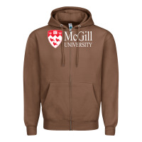 Chestnut mcgill university Zipper Hoodie - Craftify