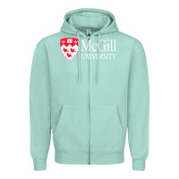 Seafoam mcgill university Zipper Hoodie - Craftify
