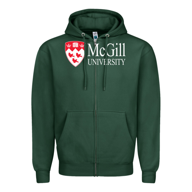 Mcgill University Zipper Hoodie by Craftify | Teevron