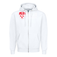 White mcgill university Zipper Hoodie - Craftify