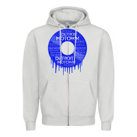 Dove Grey detroit motown record t shirt motown record t shirt Zipper Hoodie - Craftify