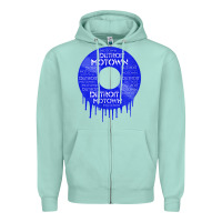 Seafoam detroit motown record t shirt motown record t shirt Zipper Hoodie - Craftify